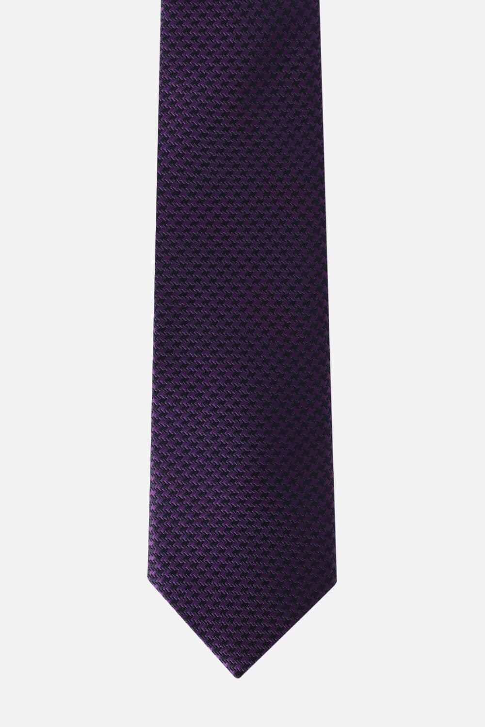 Men Purple Embroidered Formal Tie