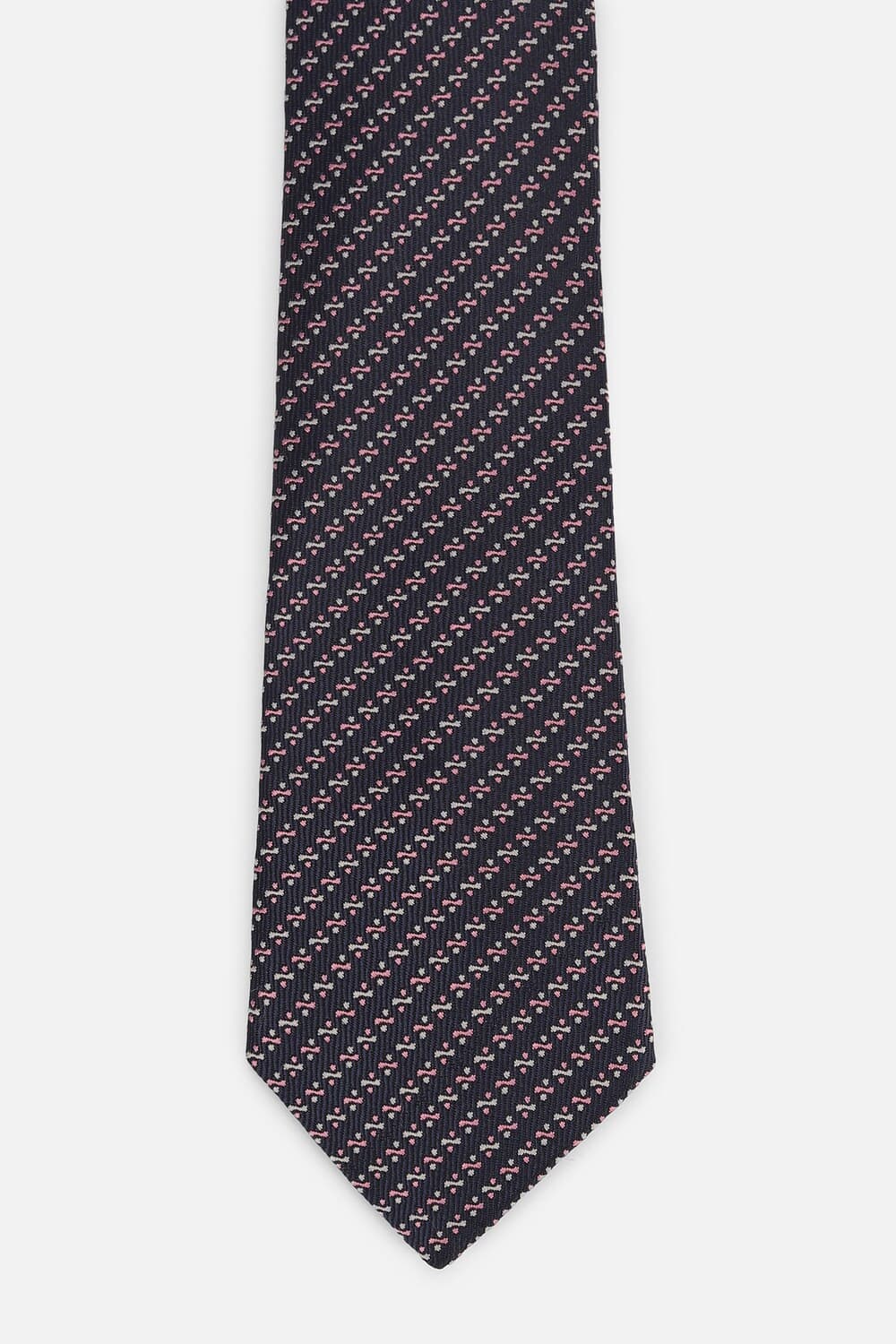 Men Navy Embroidered Formal Tie
