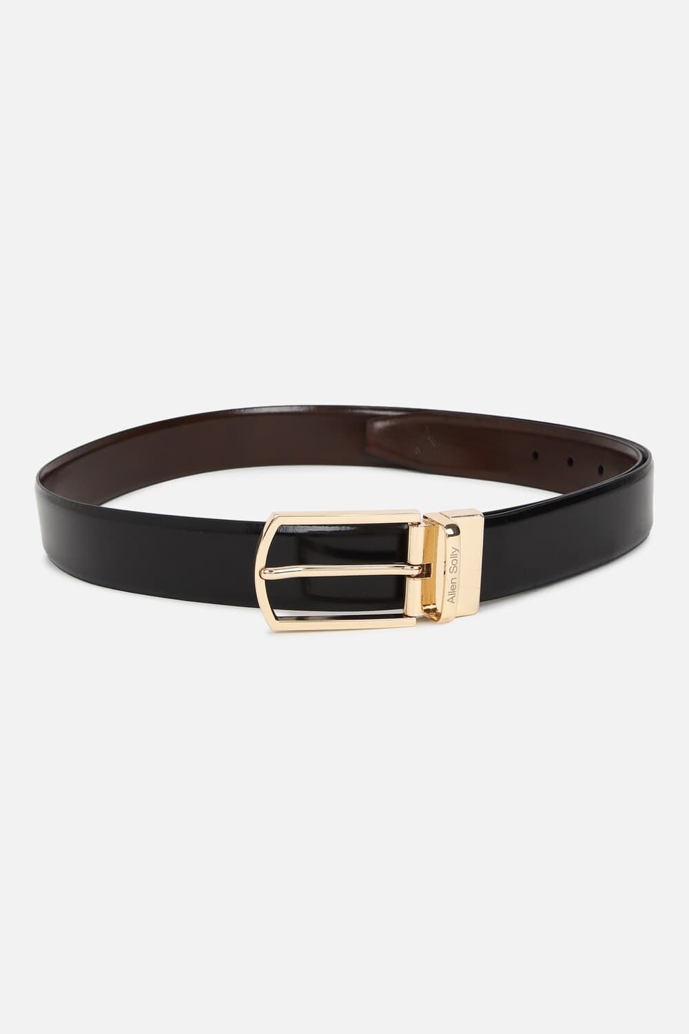 Men Black Solid Formal Belt