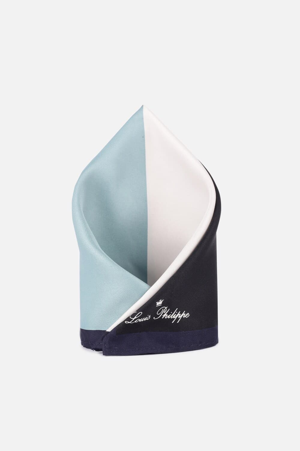 Men Blue Print Party Pocket Square | Louisphilippe