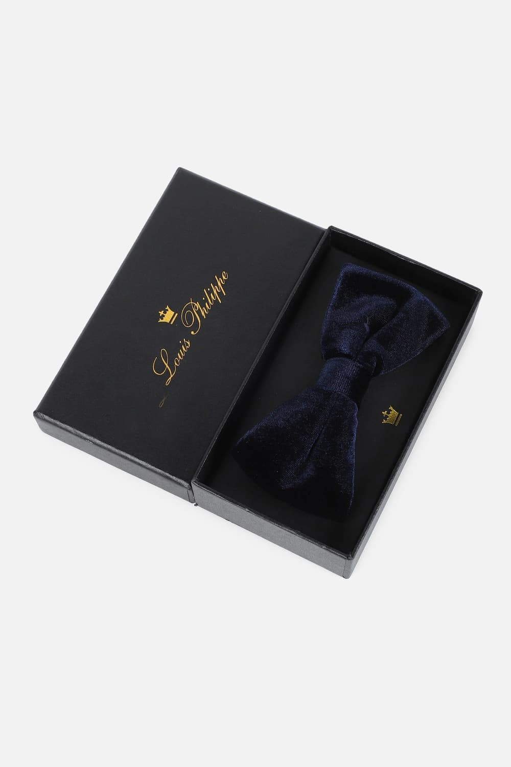 Men Navy Solid Bow Tie | Louisphilippe