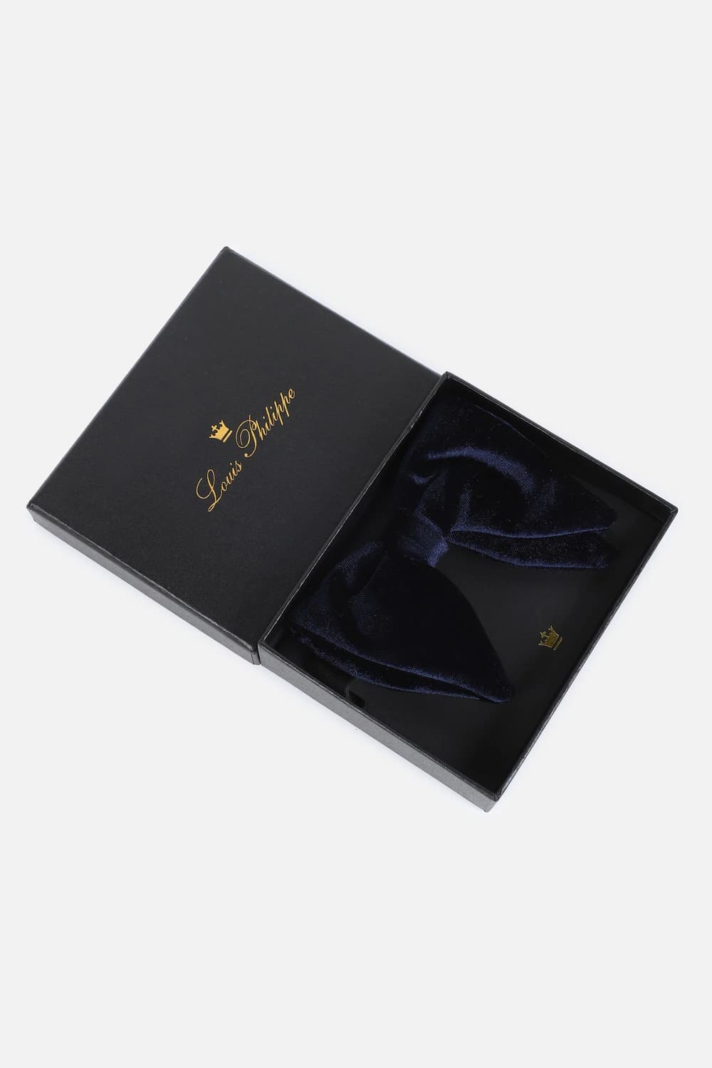 Men Navy Solid Bow Tie | Louisphilippe