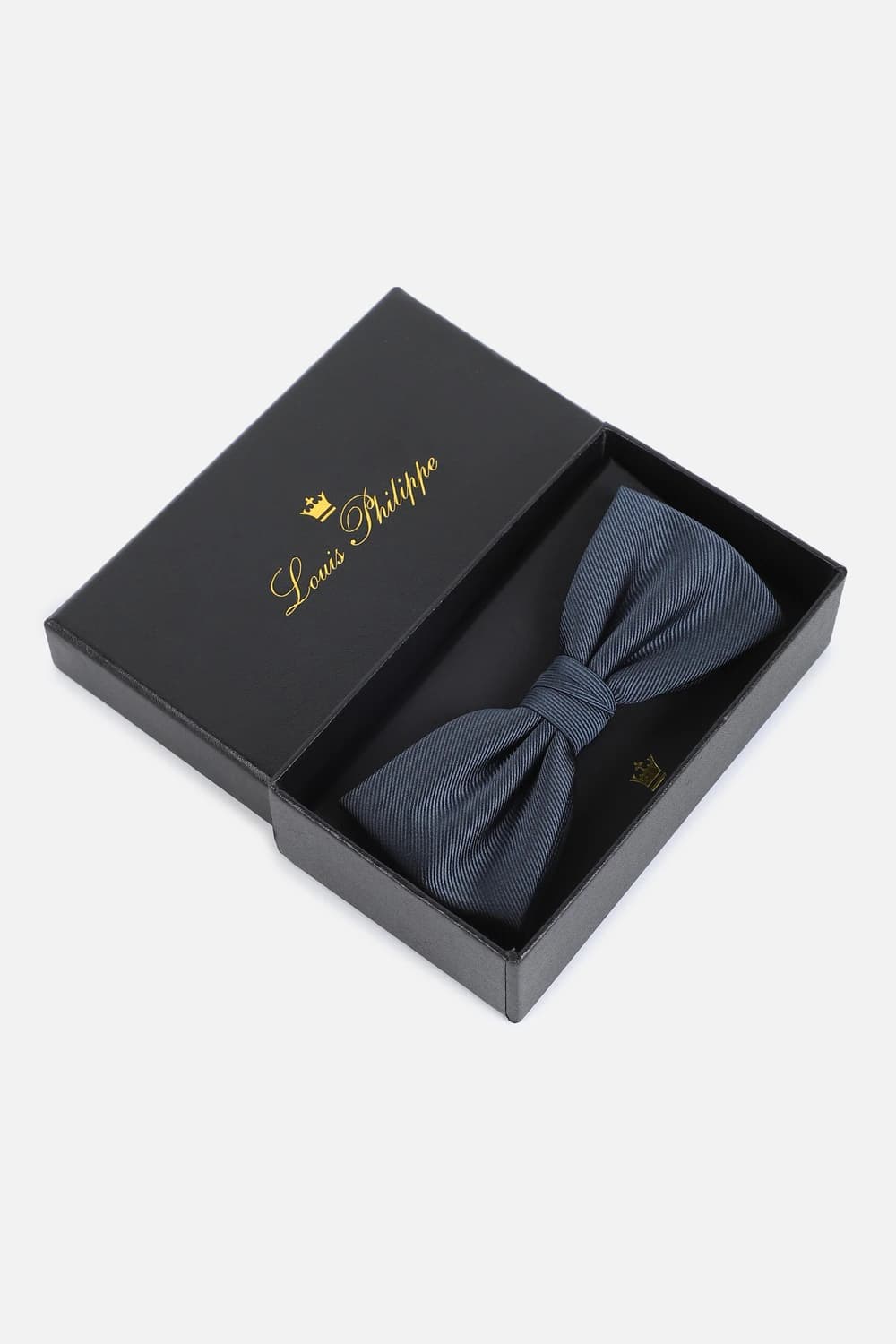 Men Grey Textured Bow Tie | Louisphilippe