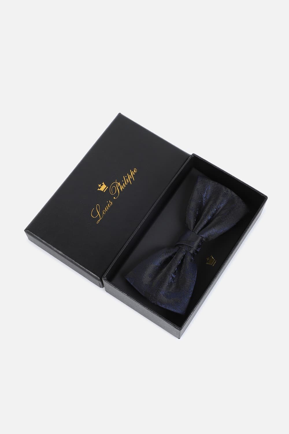 Men Black Textured Bow Tie | Louisphilippe