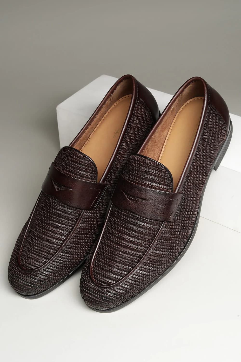Men Brown Slip Ons | Louisphilippe