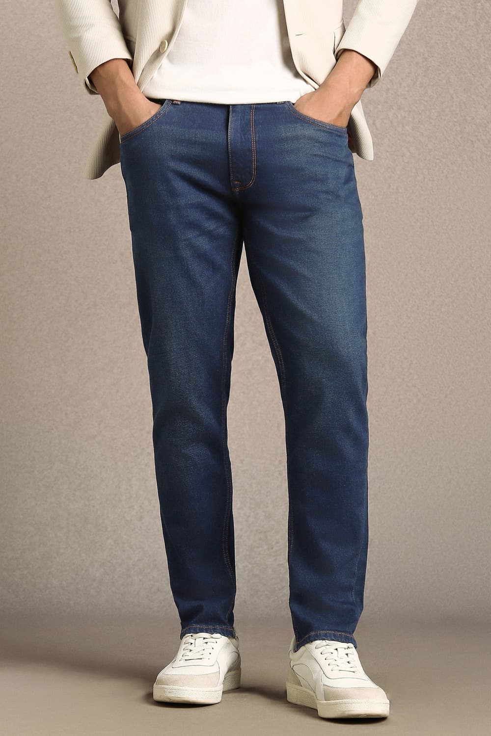 Men Blue Smart Fit Jeans | Louisphilippe
