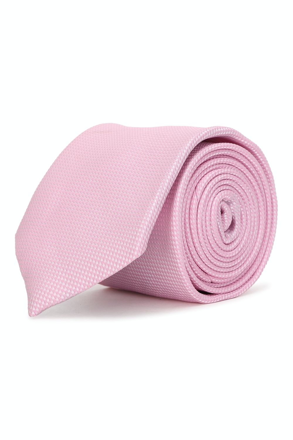Men Pink Textured Tie | Louisphilippe