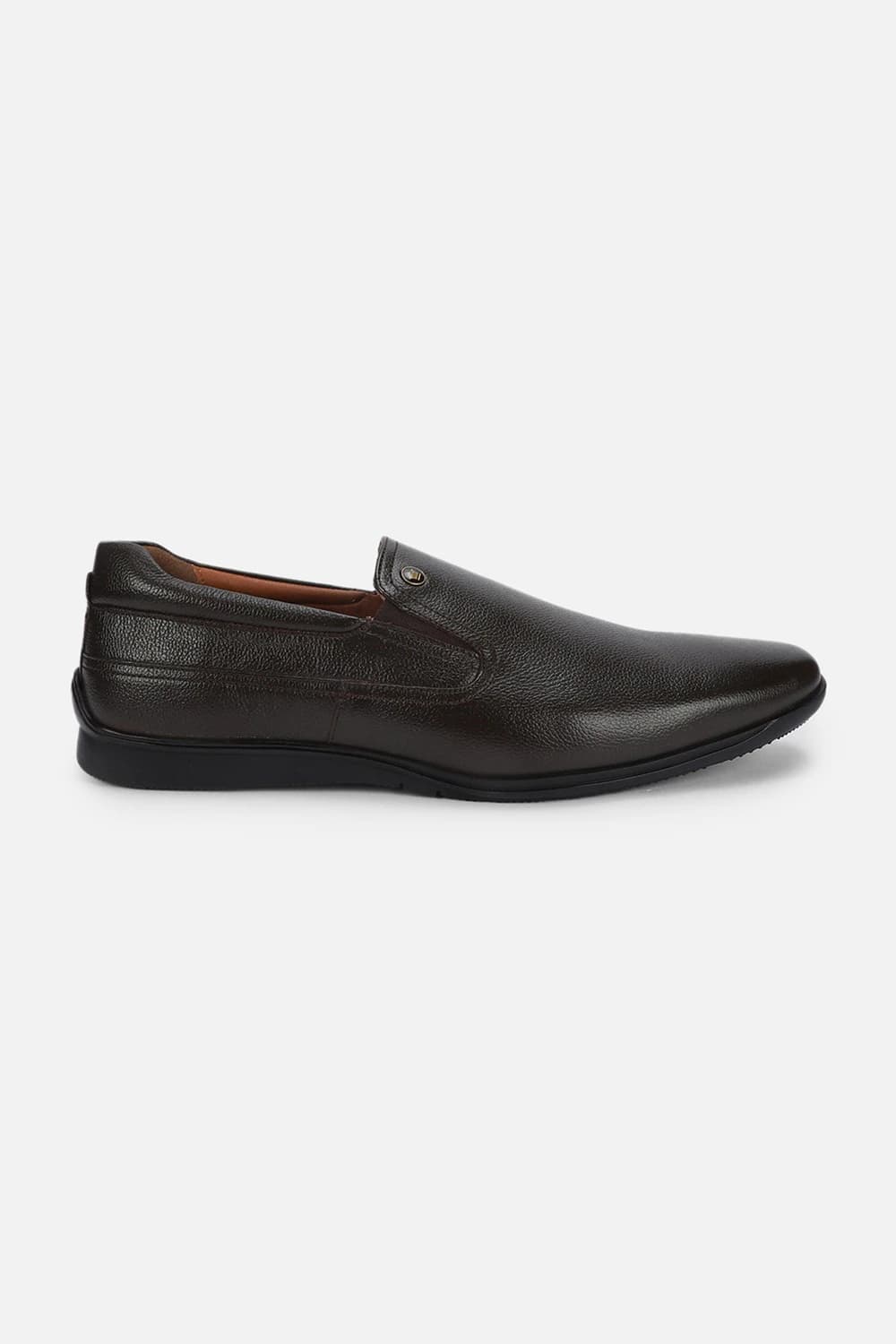 Men Brown Leather Slip Ons | Louisphilippe