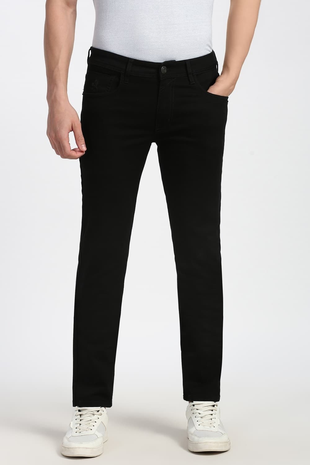 Men Black Dark Wash Jeans | Peterengland