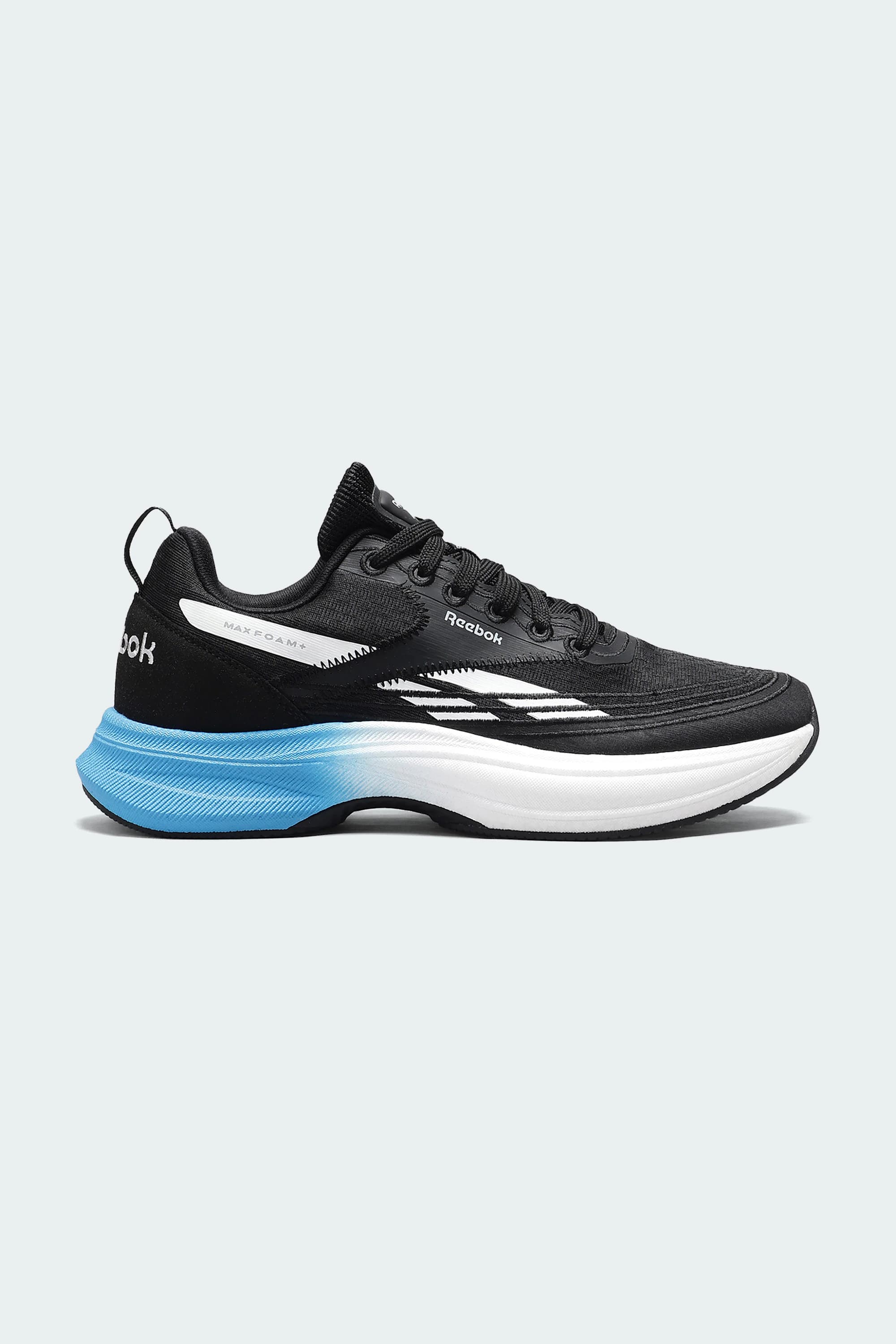 MAXFOAM SWIFTVENTURE U - Men Black Running Shoes | Reebok MAXFOAM SWIFTVENTURE U - Men Black Running Shoes | Reebok