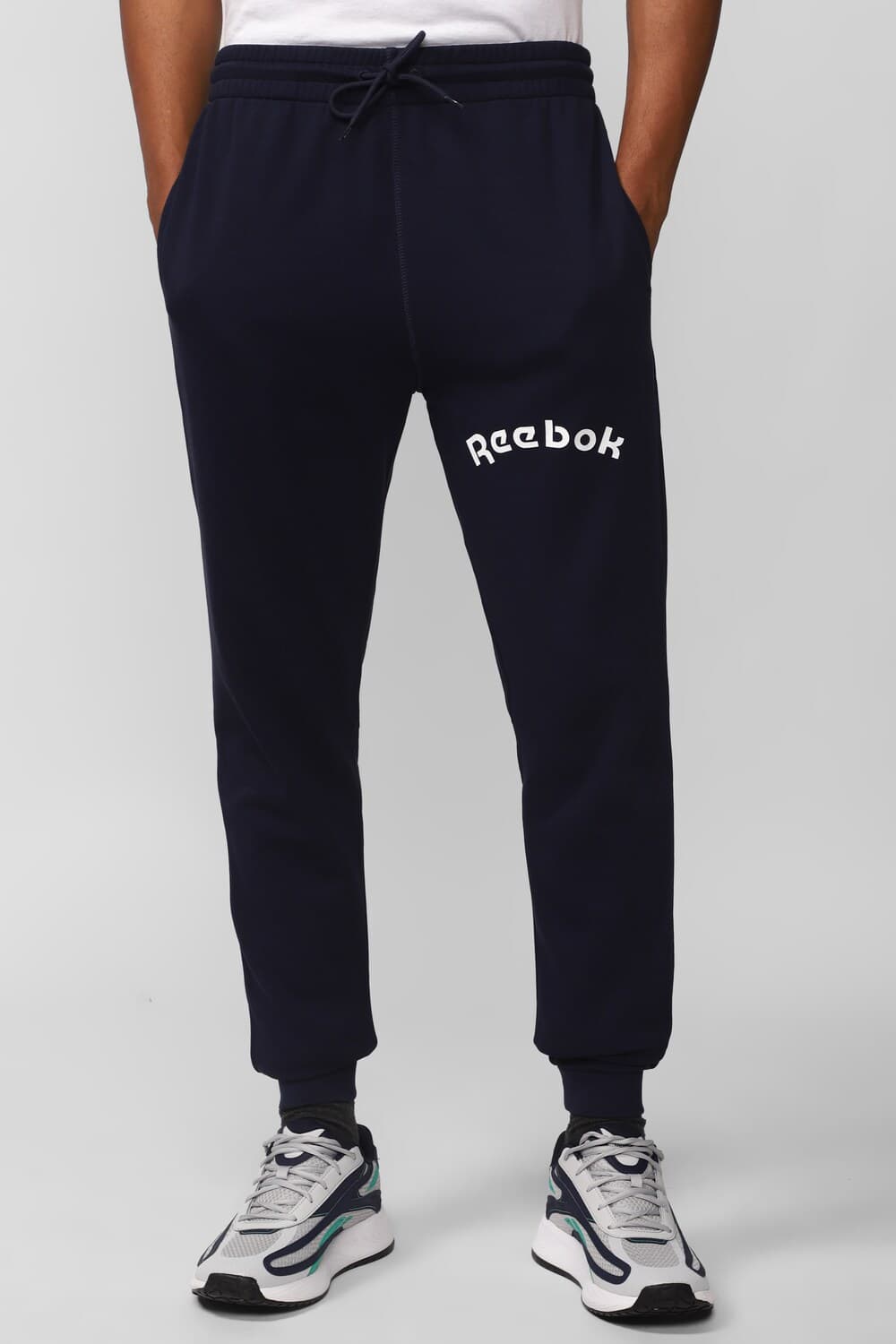 Reebok Men Navy Sweatpants | Reebok