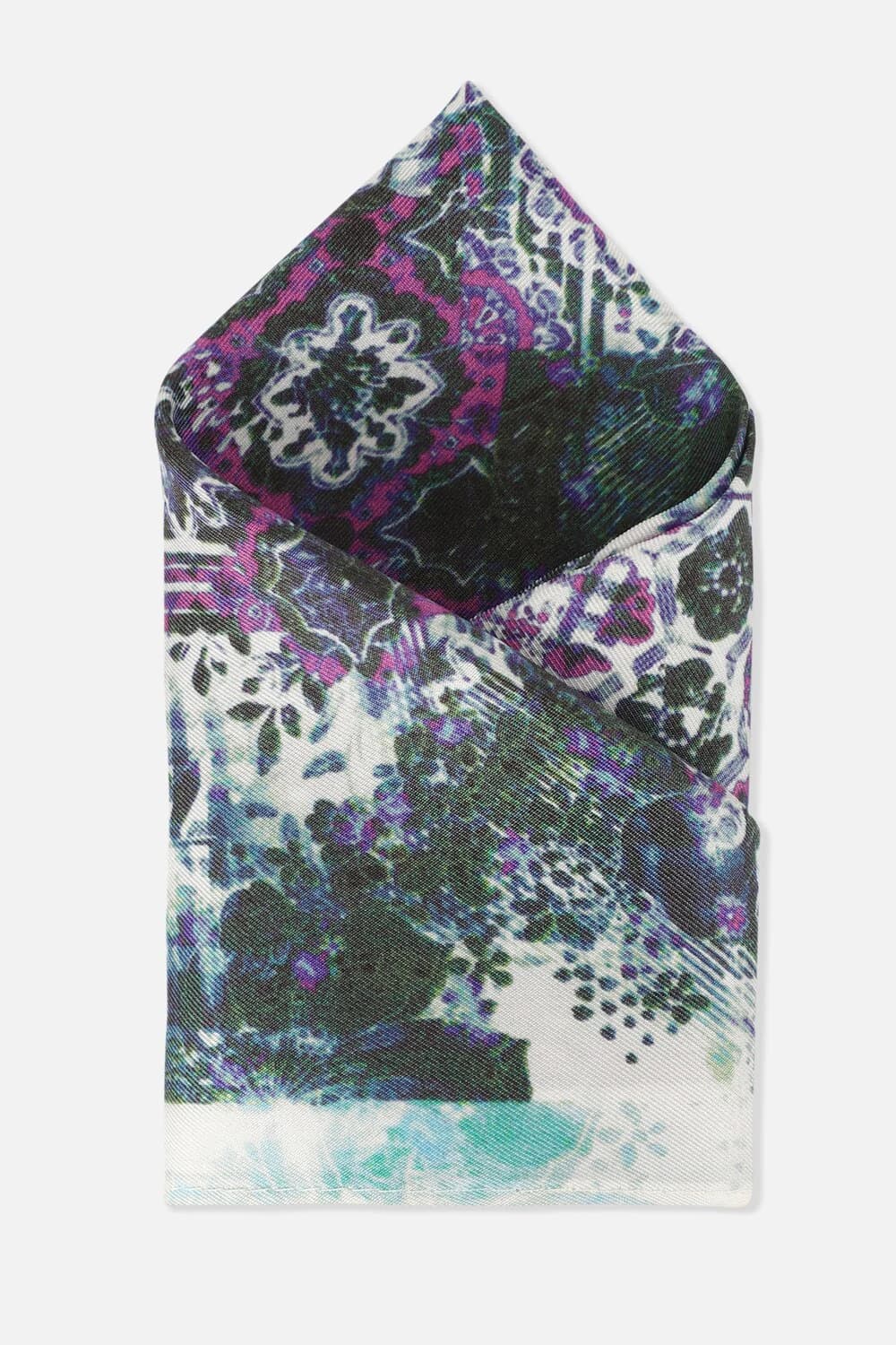 Men Multi Print Party Pocket Square | Vanheusenindia Men Multi Print Party Pocket Square | Vanheusenindia