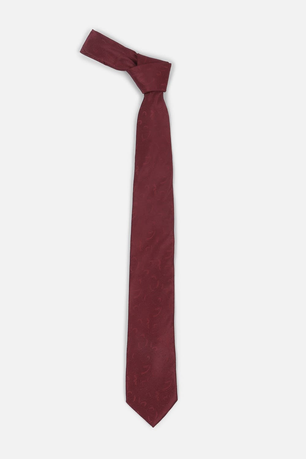 Men Maroon Embroidered Formal Tie | Vanheusenindia Men Maroon Embroidered Formal Tie | Vanheusenindia