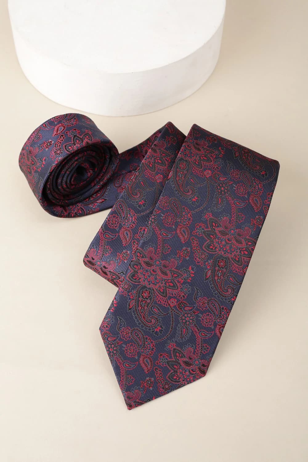 Men Navy Embroidered Party Tie | Vanheusenindia Men Navy Embroidered Party Tie | Vanheusenindia