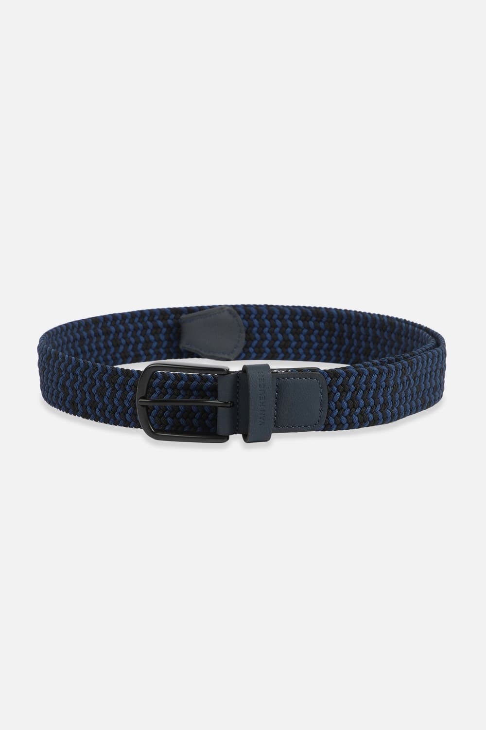 Men Navy Stripe Casual Belt | Vanheusenindia