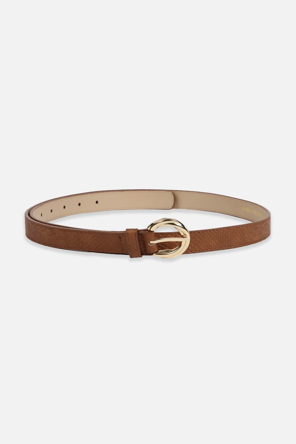 Women Brown Textured Casual Belt | Vanheusenindia