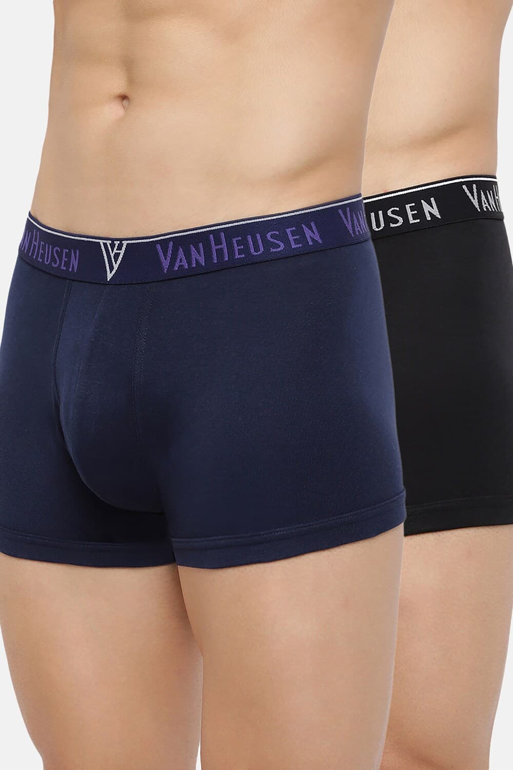 Van Heusen Men Dark Navy, Pure Black Pack of 2 Solid Anti Bacterial Colour Fresh Trunks | Vanheusenindia Van Heusen Men Dark Navy, Pure Black Pack of 2 Solid Anti Bacterial Colour Fresh Trunks | Vanheusenindia