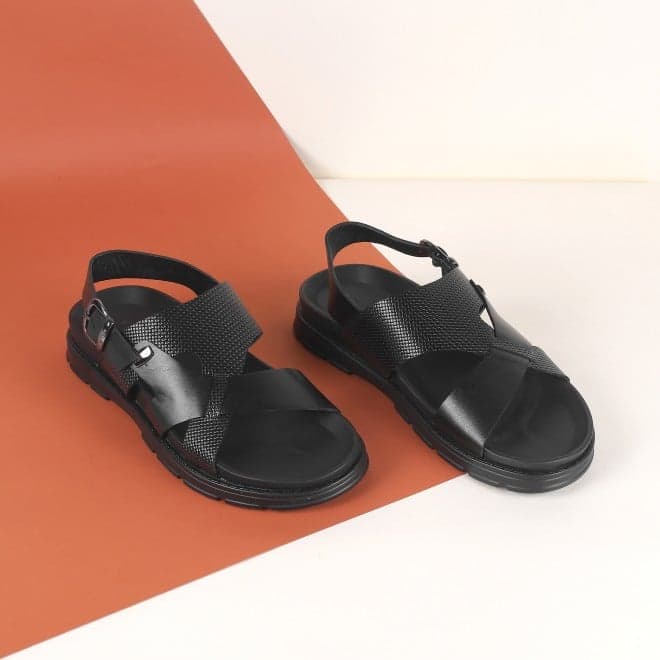 Men Black Casual Sandals