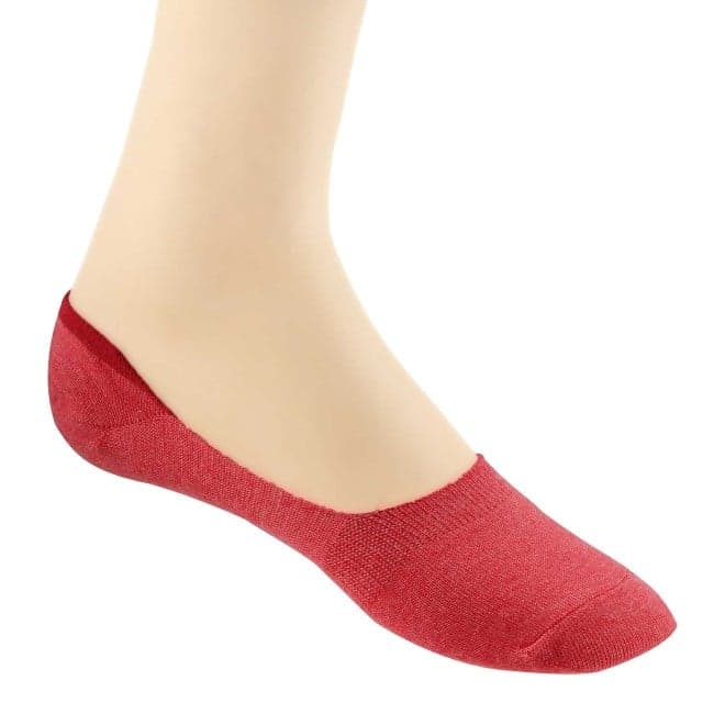 Women Orange Loafer Socks