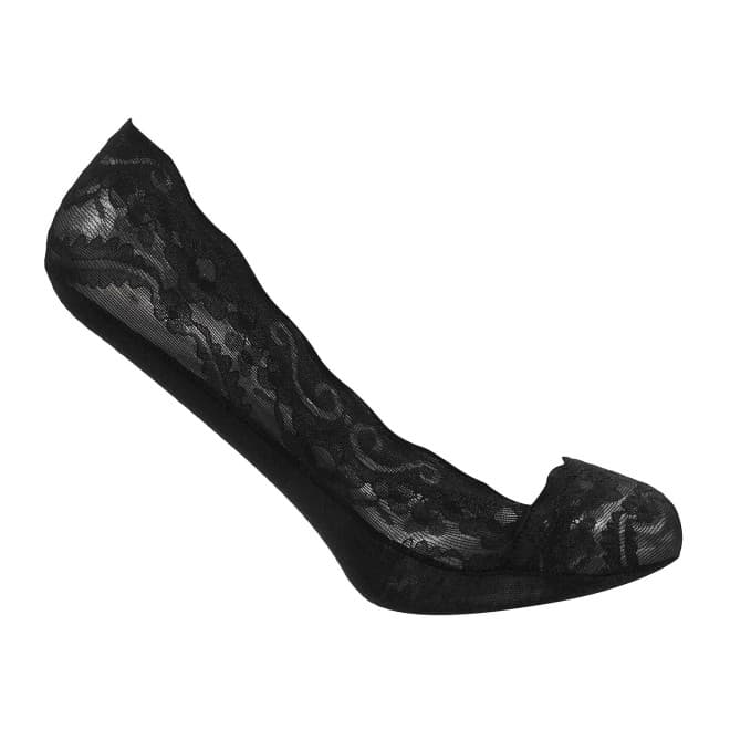 Women Black Loafer Socks