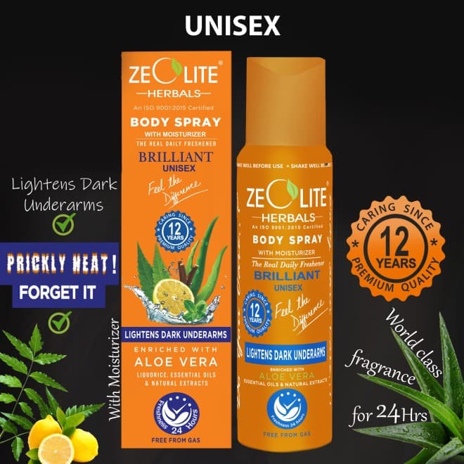 Herbal Body Spray Orange BRILLIANT (Unisex) 125ml