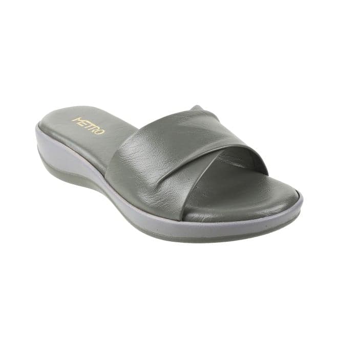 Women Grey Casual Slip Ons