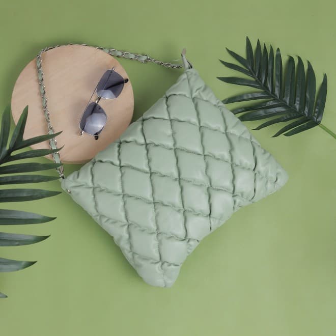Women Green Shoulder Bag