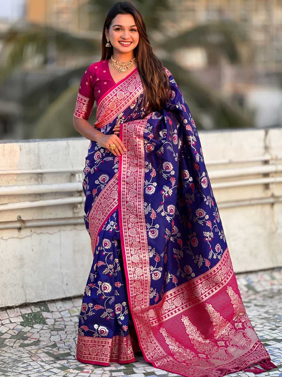 Royal Blue Color Cherry Saree - Manglam Dress | Mangalam Designer Royal Blue Color Cherry Saree - Manglam Dress | Mangalam Designer