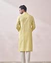 Splashy Yellow Jacquard Kurta Set