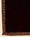 Classic Maroon Polki Dotted Dupatta