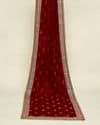 Maroon Paisley Motif Dupatta