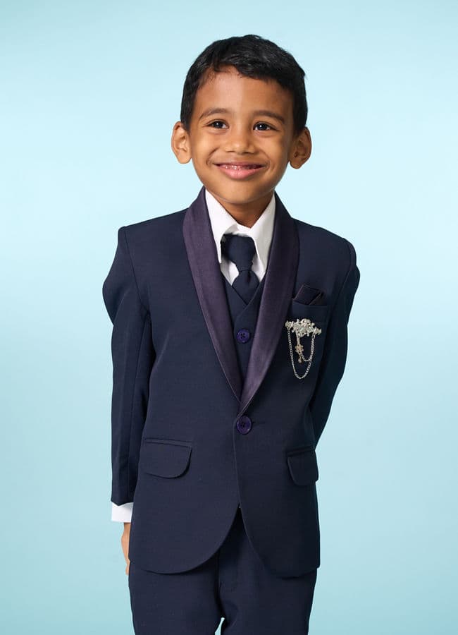 Regal Dark Blue Suit Set