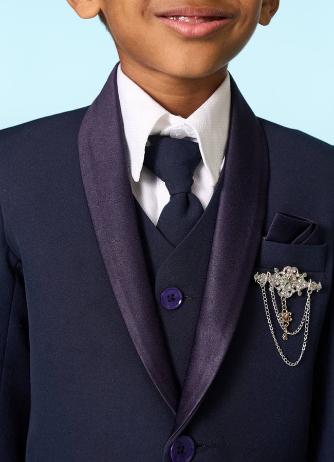 Regal Dark Blue Suit Set