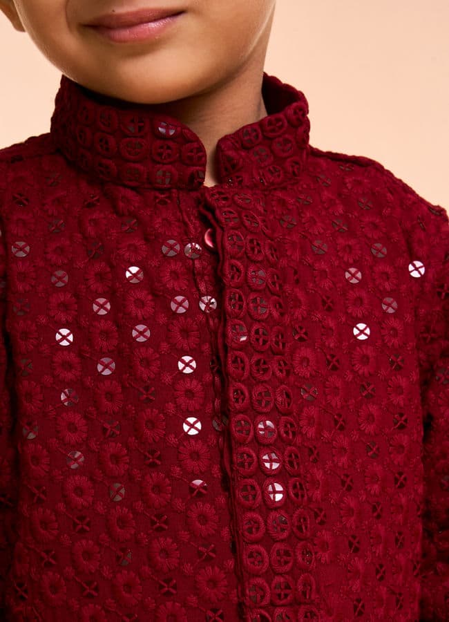 Majestic Maroon Kurta Pajama