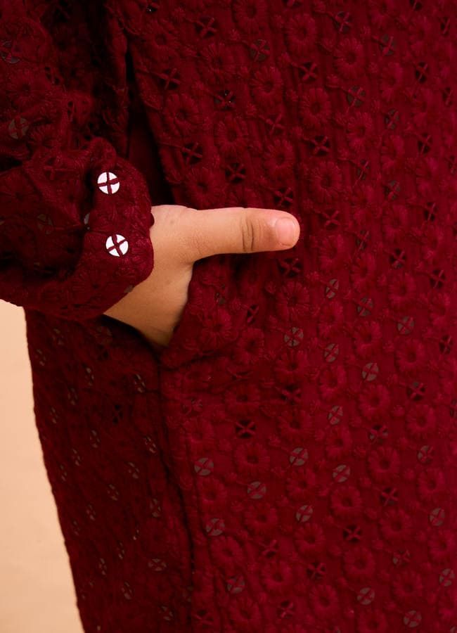Majestic Maroon Kurta Pajama