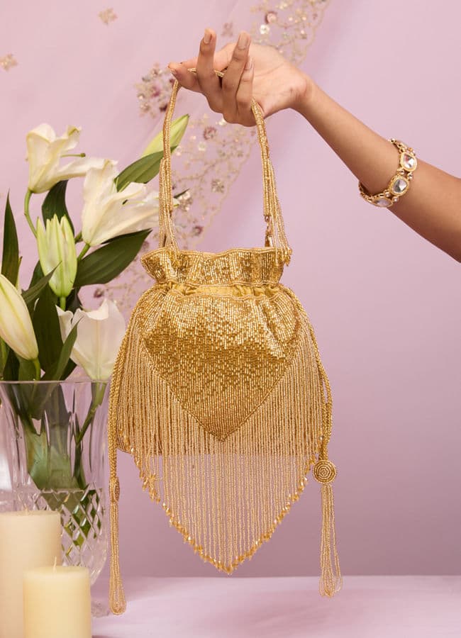 Elegant Gold Festive Bag