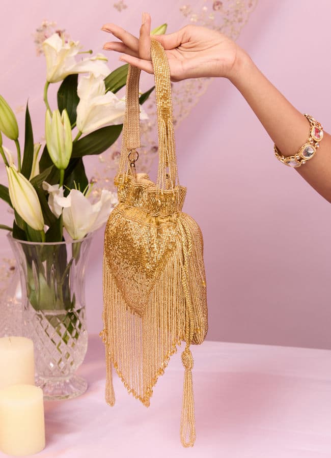 Elegant Gold Festive Bag
