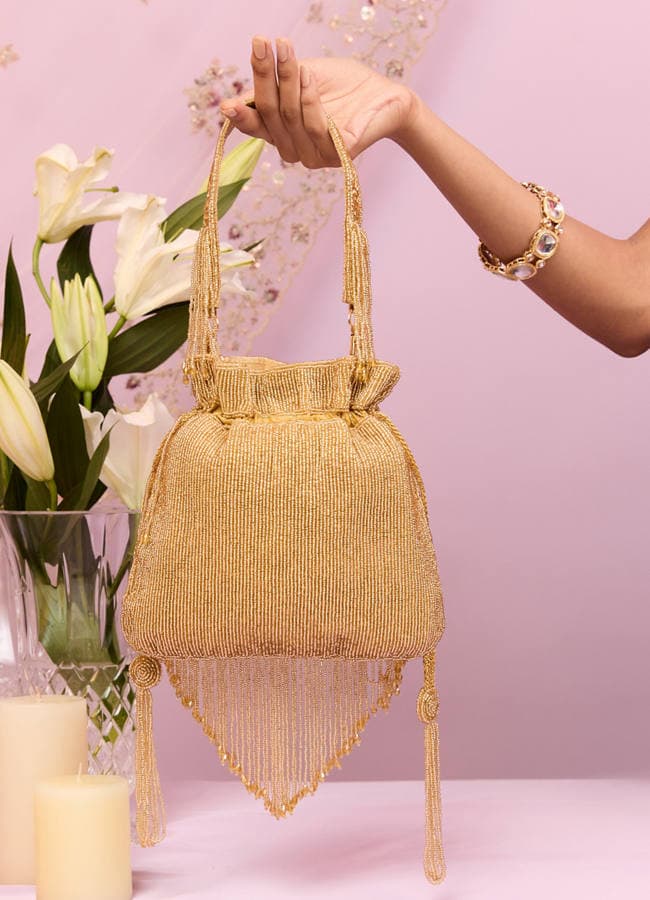 Elegant Gold Festive Bag