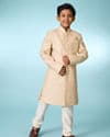 Tasteful Beige Sherwani Ensemble