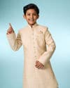 Tasteful Beige Sherwani Ensemble