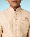 Tasteful Beige Sherwani Ensemble