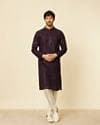 Royal Purple Chikankari Kurta Set