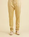 Coral Peach Floral Self Patterned Sherwani Set