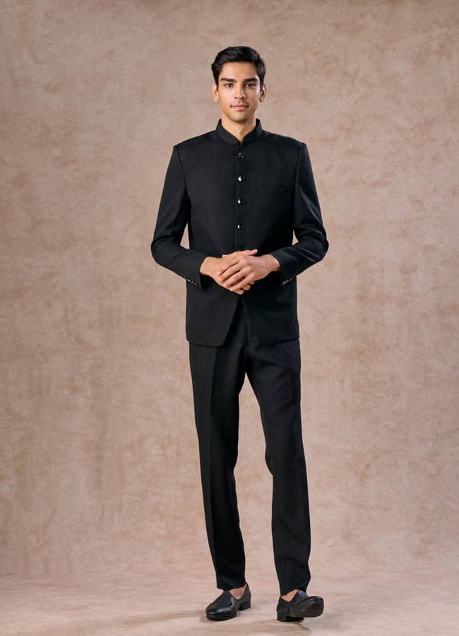 Black Majesty Jodhpuri Suit