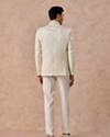 Cream Brocade Jodhpuri Suit