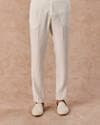 Cream Brocade Jodhpuri Suit