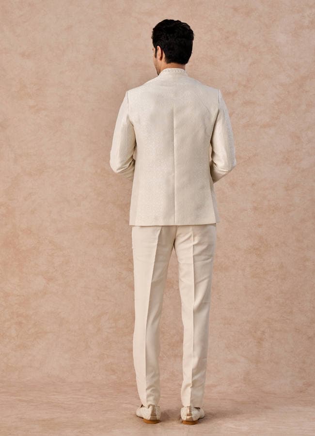 Elegant Cream Jodhpuri Suit