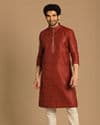 Smart Fit Maroon Kurta Pajama