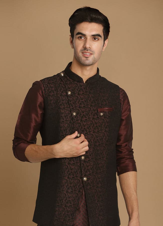 Fabulous Wine Waist Coat