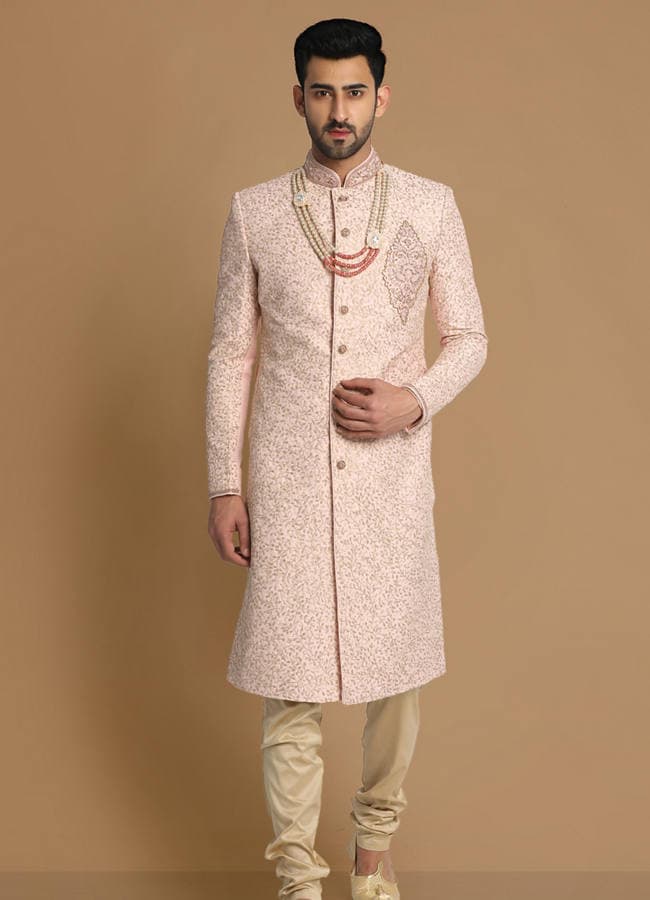 Graceful Gajaree Sherwani Set